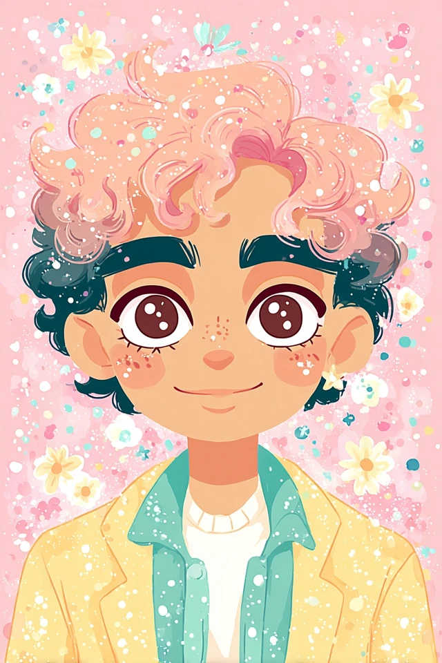 Pastel Dream Portrait - Image 1