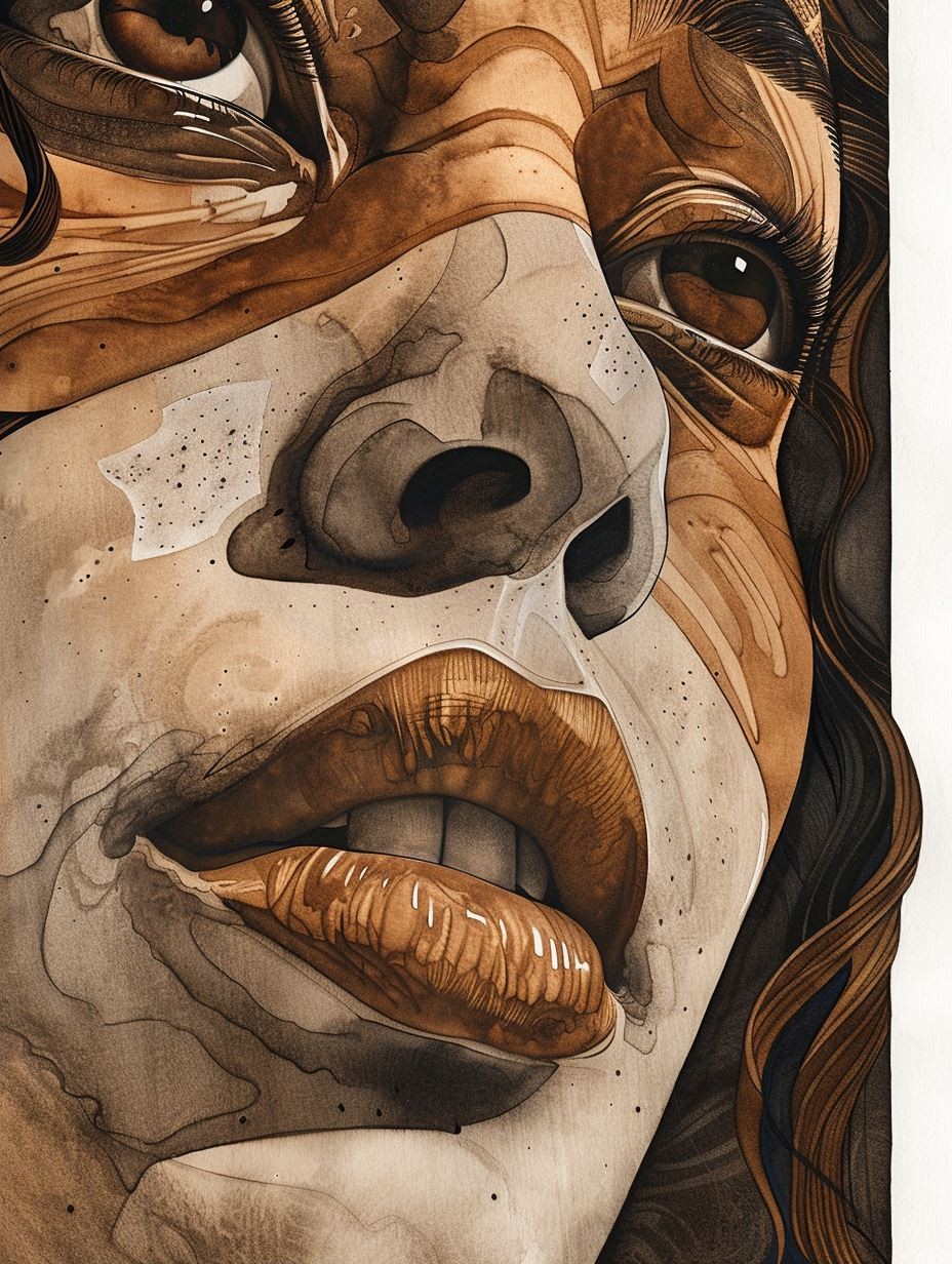 Earthy Tones Organic Portrait - Image 2
