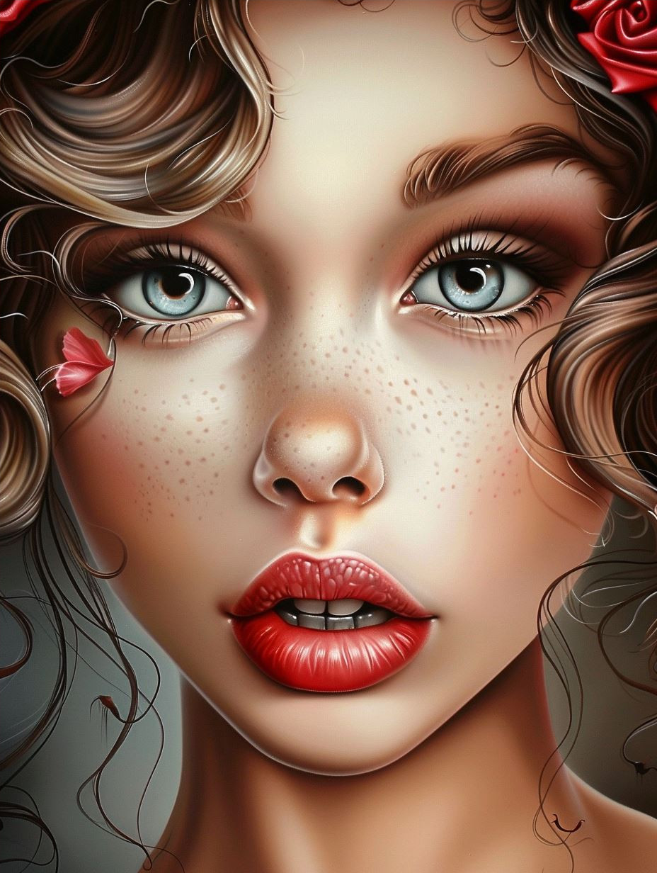 Ethereal Beauty: A Digital Portrait Collection - Image 4