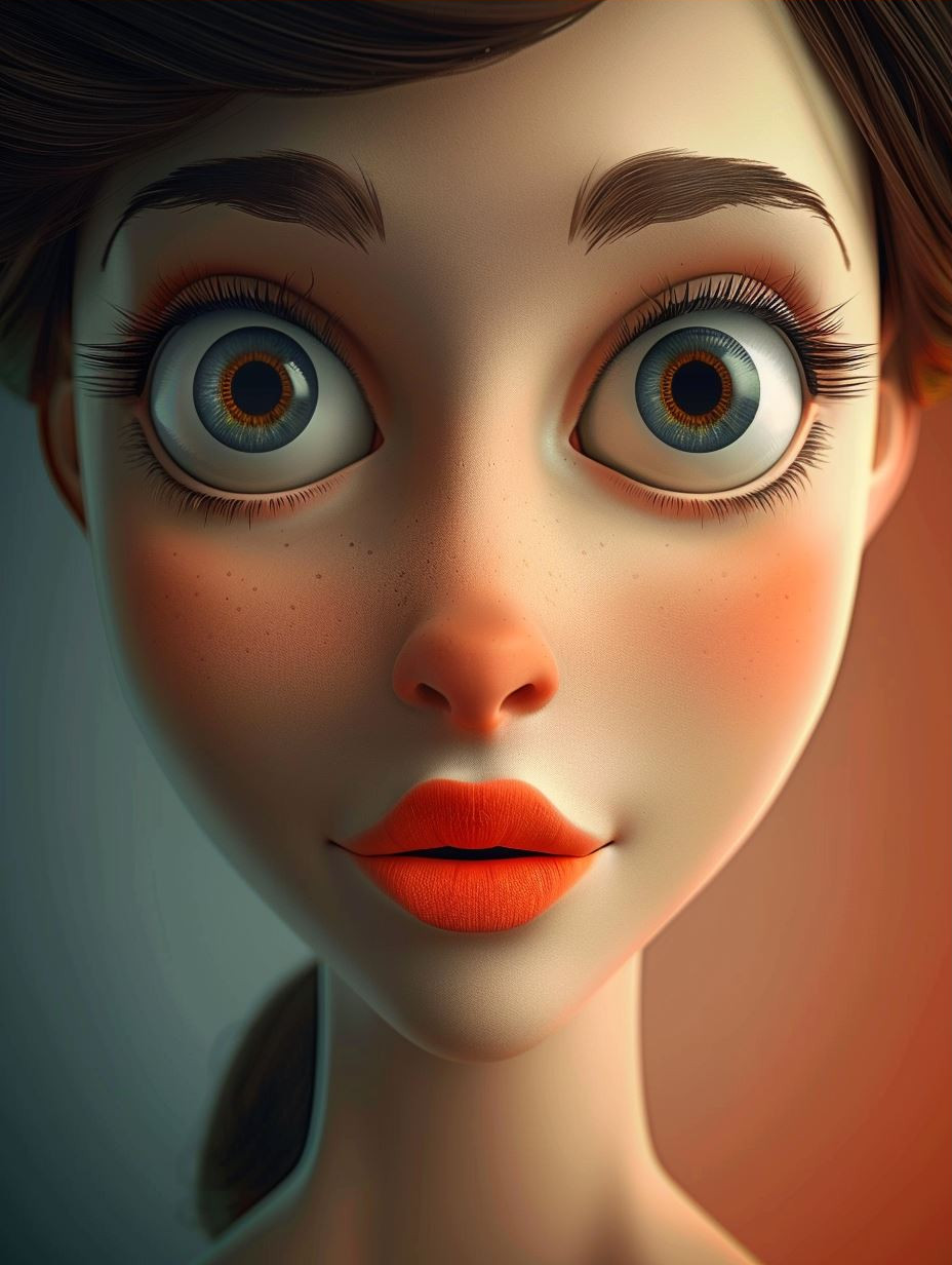 Sun-Kissed Stylized Portrait - Image 3