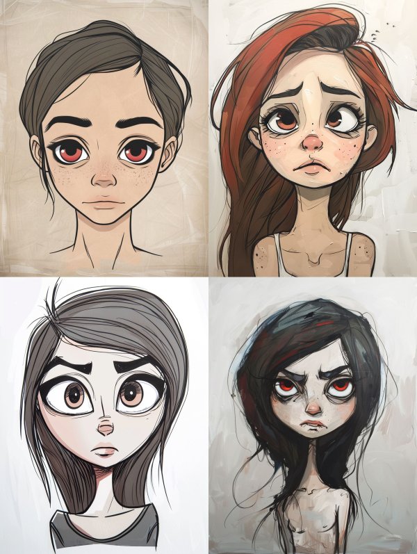 Expressive Stylized Character Portrait Studies