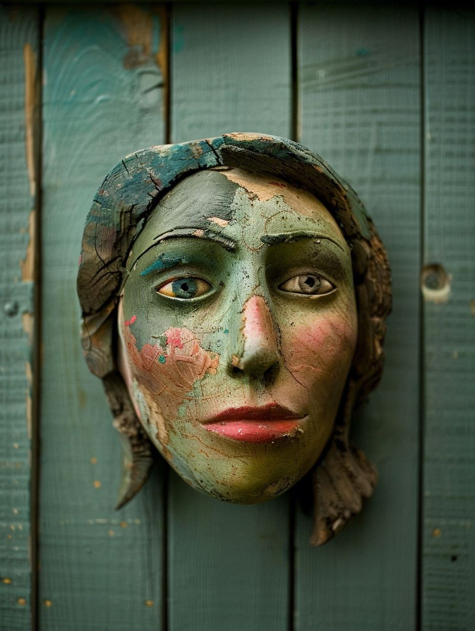 Weathered Soul of Painted Wood - Image 1