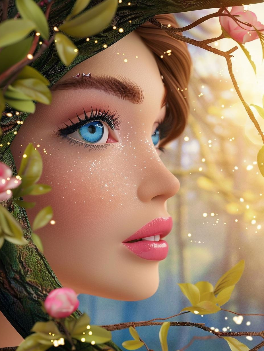 Ethereal Mixed Media Portrait - Image 2