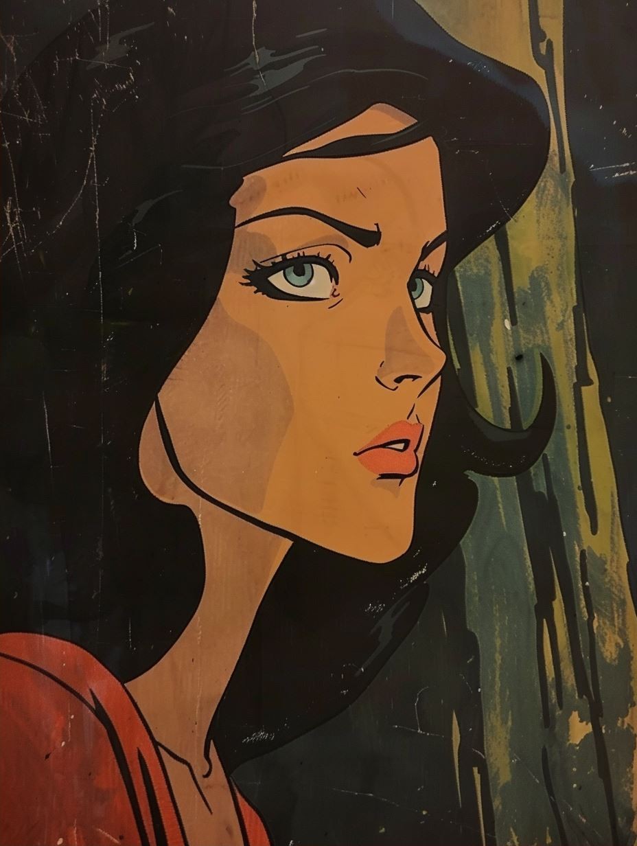 Vintage Pop Art Femme Fatale - Image 2