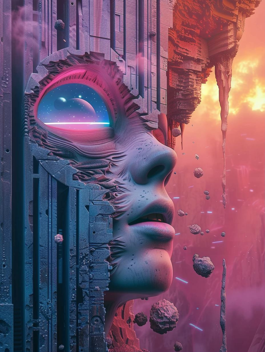 Neon Dreams of Synthetic Souls - Image 1