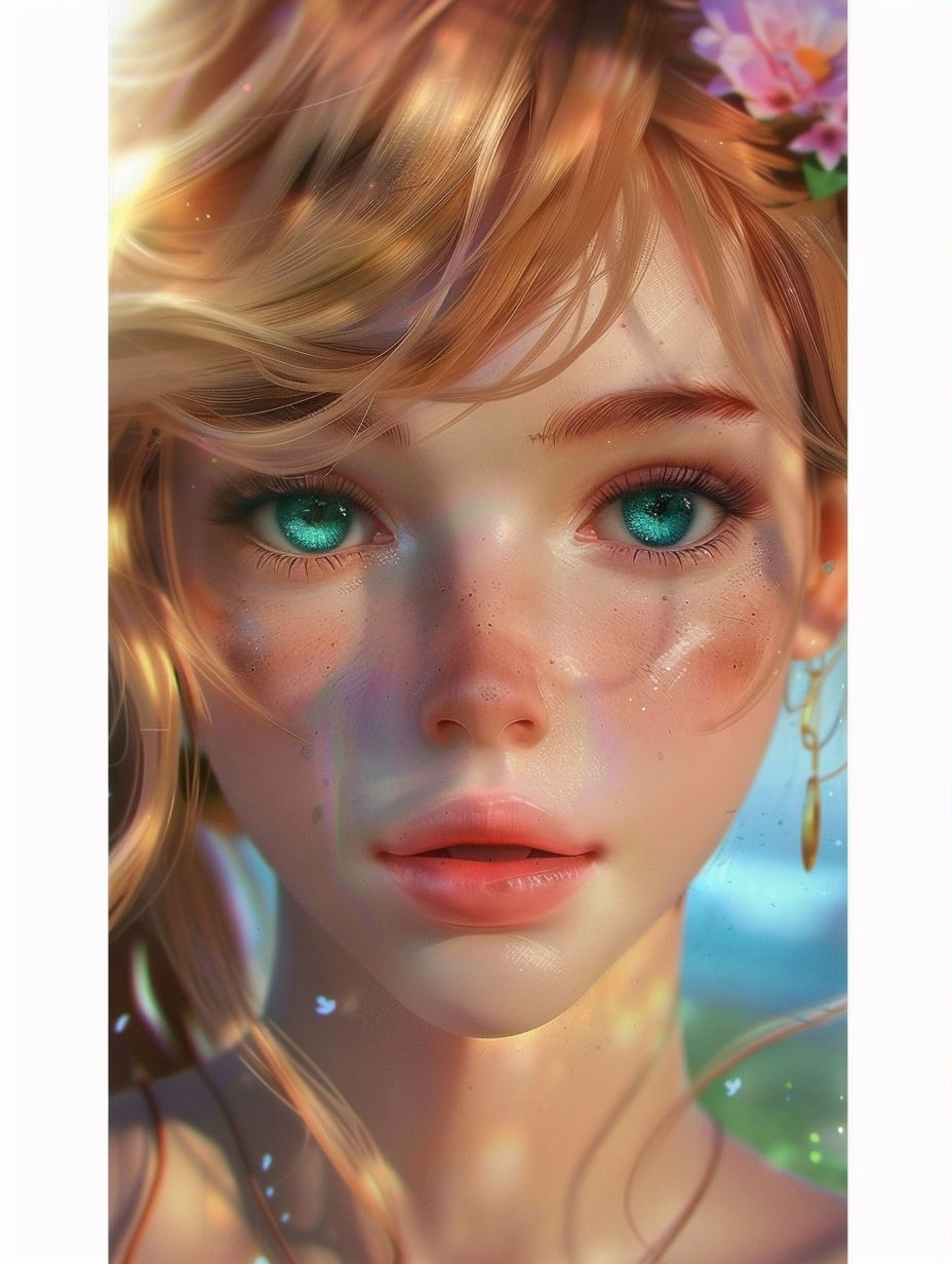 Ethereal Pastel Portraiture Study - Image 3