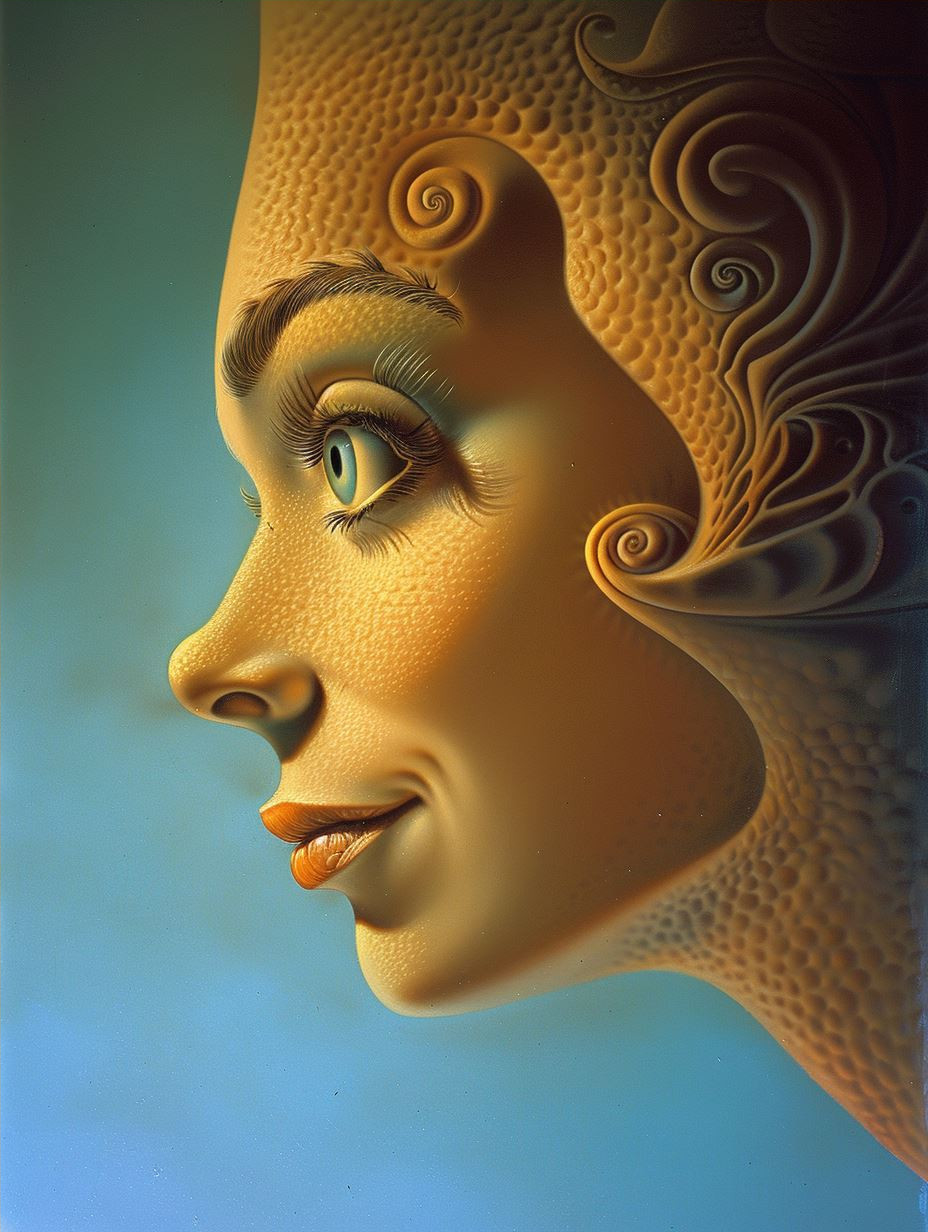 Ethereal Golden Surrealist Portraits - Image 4