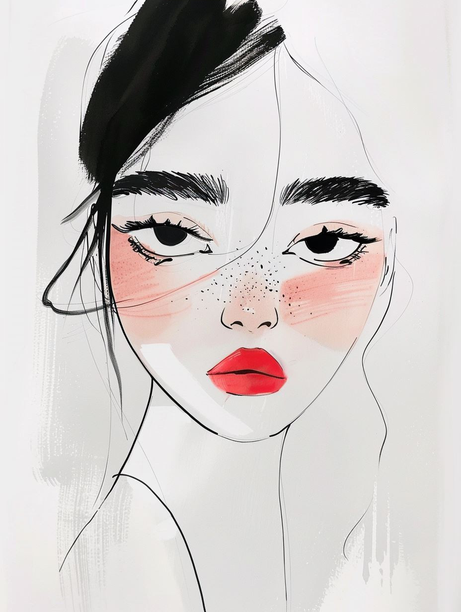 Whispers of Elegance: Minimalist Portraits - Image 3