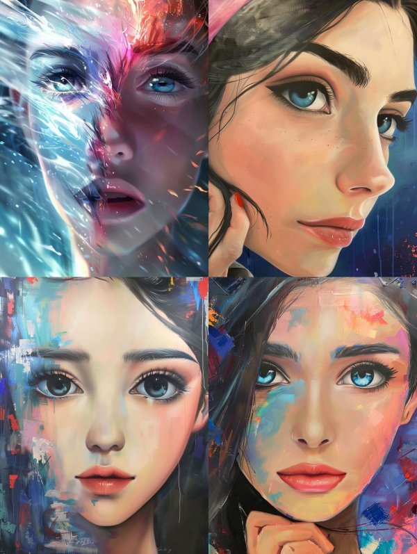 Ethereal Digital Portrait Artistry
