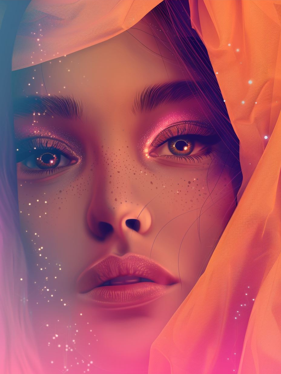 Neon Dreams: Ethereal Beauty Portraits - Image 3