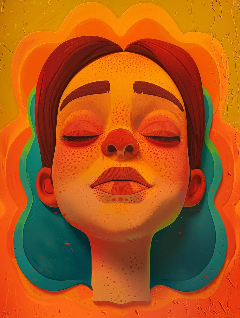 Vibrant Stylized Female Portrait Collection - Image 2