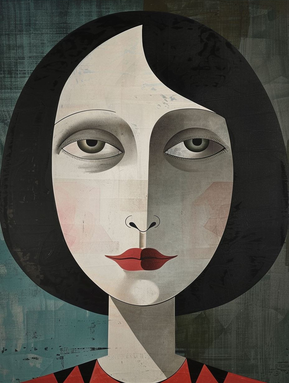 Abstract Geometric Female Portraits - Image 3