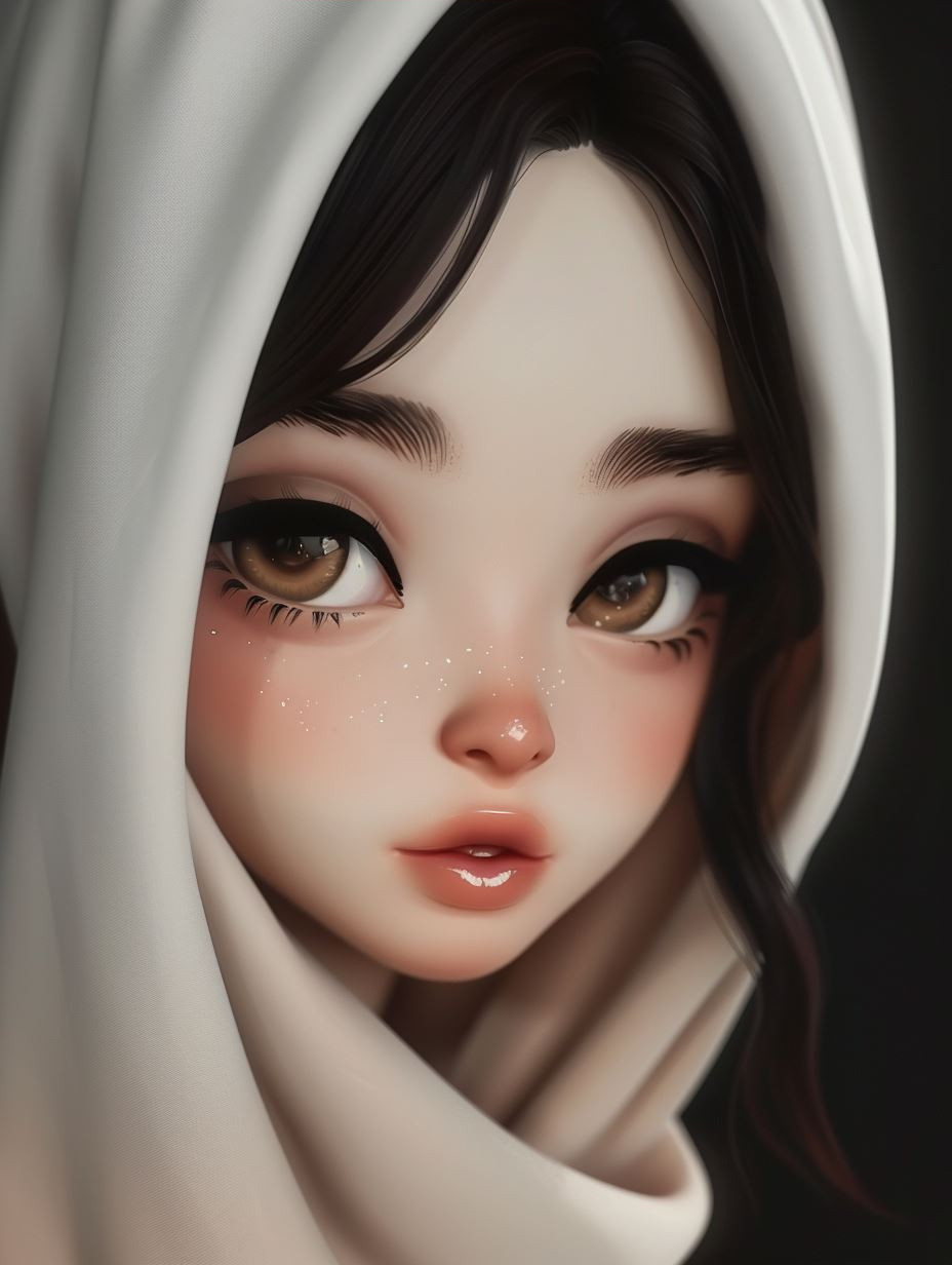 Ethereal Doll Portrait - Image 3