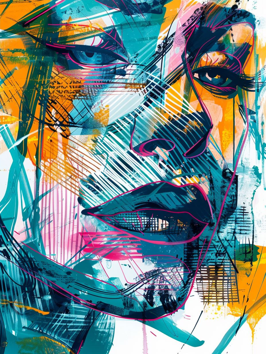 Fragmented Souls in Neon Hue - Image 4
