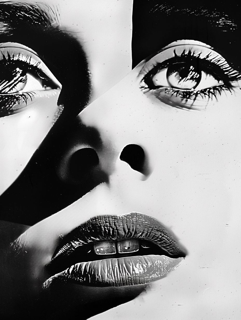 Fragmented Noir Beauty Portraits - Image 1