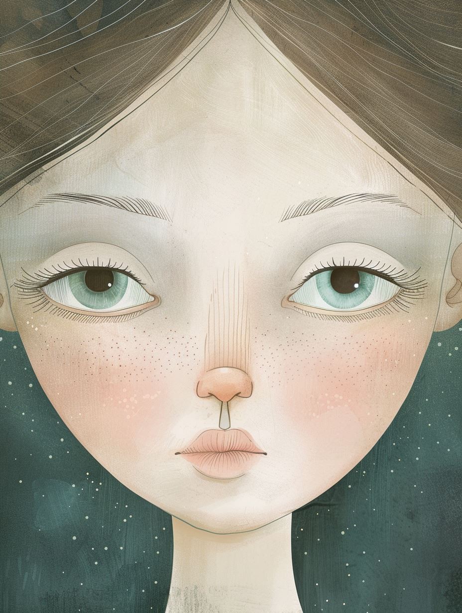 Ethereal Gaze of Pale Serenity - Image 4