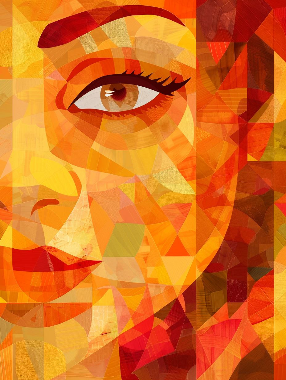 Golden Fragments of Feminine Beauty - Image 1