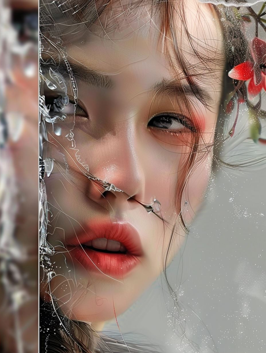 Liquid Gaze: Ethereal Beauty - Image 2