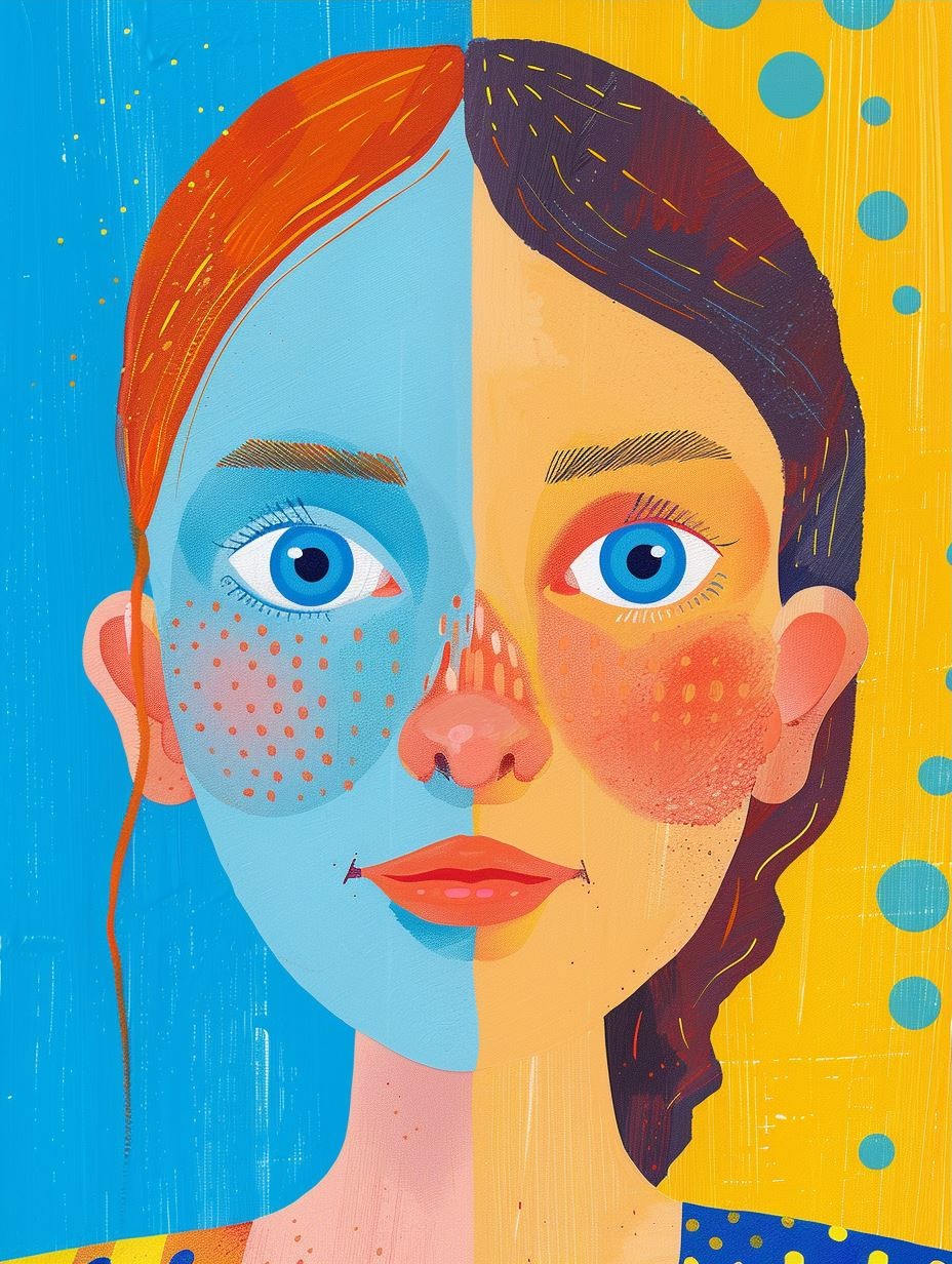 Pop Art Azure Gaze - Image 3