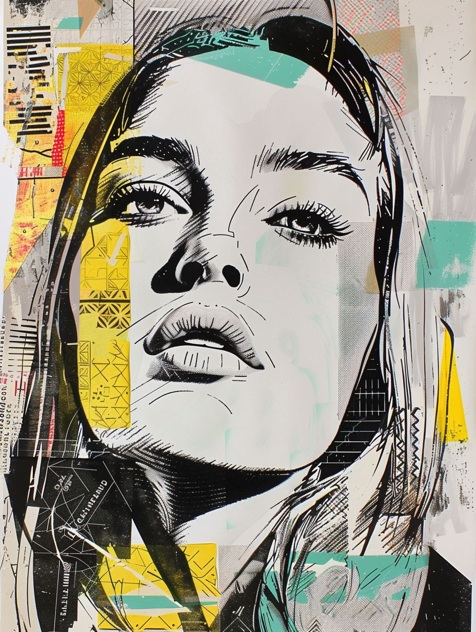 Fragmented Prism Portrait Art - Image 2