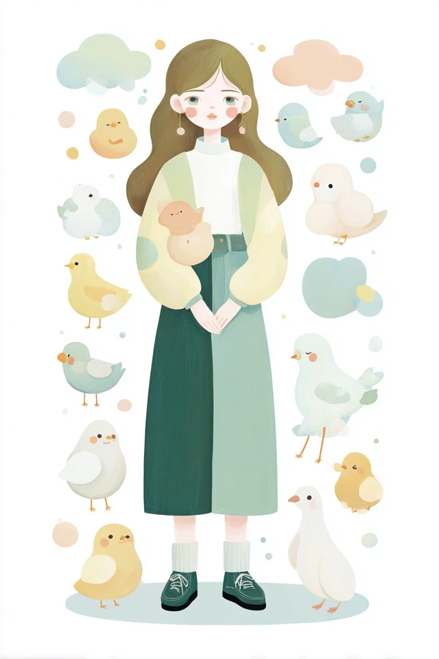 Pastel Avian Harmony - Image 1
