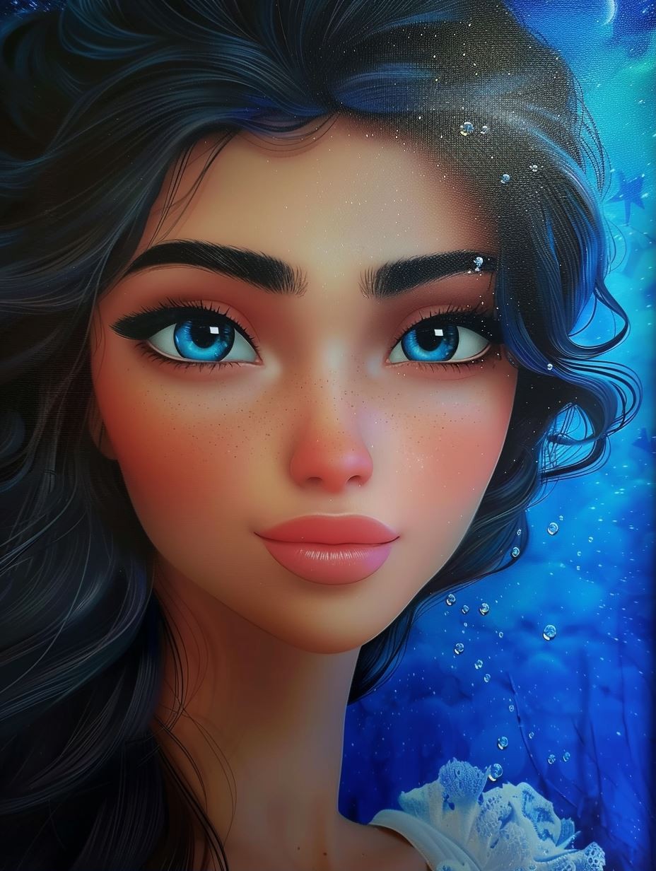 Azure Dream Portrait 4 - Image 1