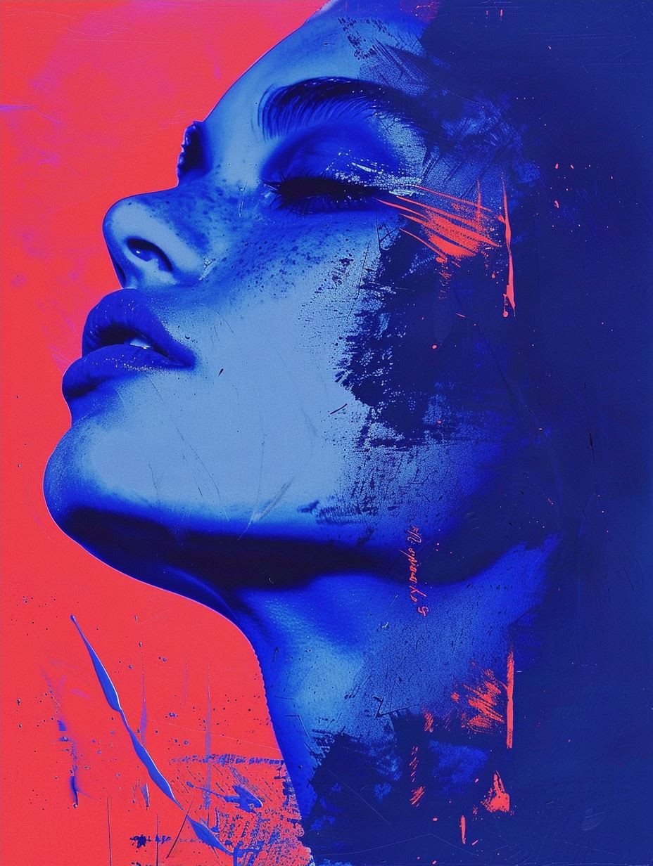 Neon Fragments of a Face - Image 4