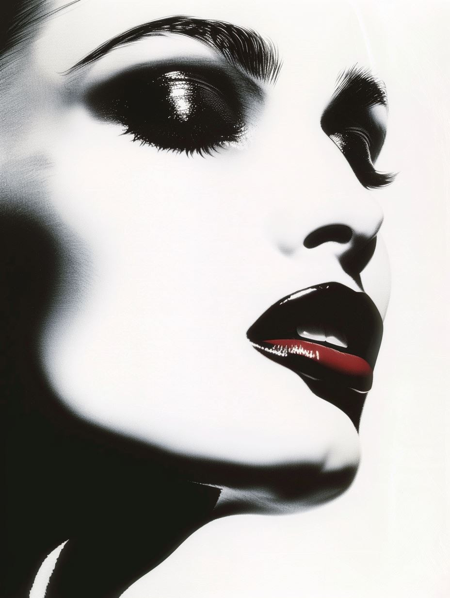 Noir Glamour High Contrast Portrait