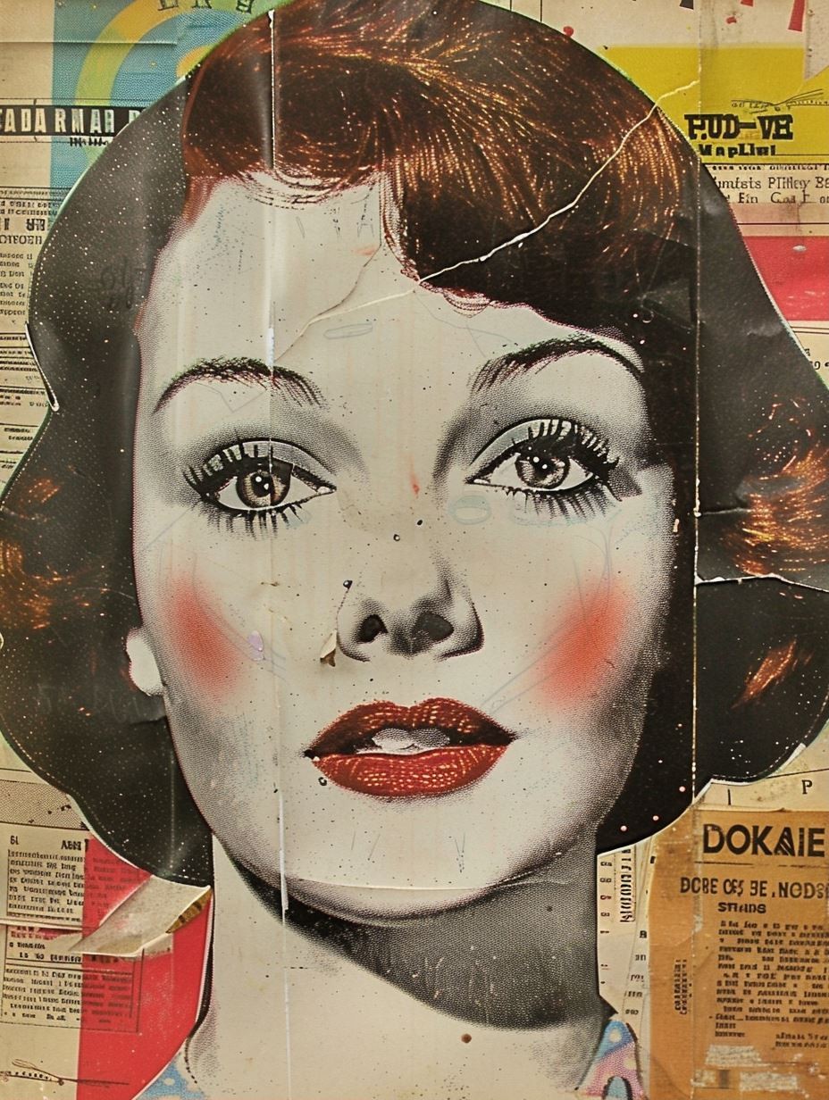 Vintage Collage Glamour - Image 1