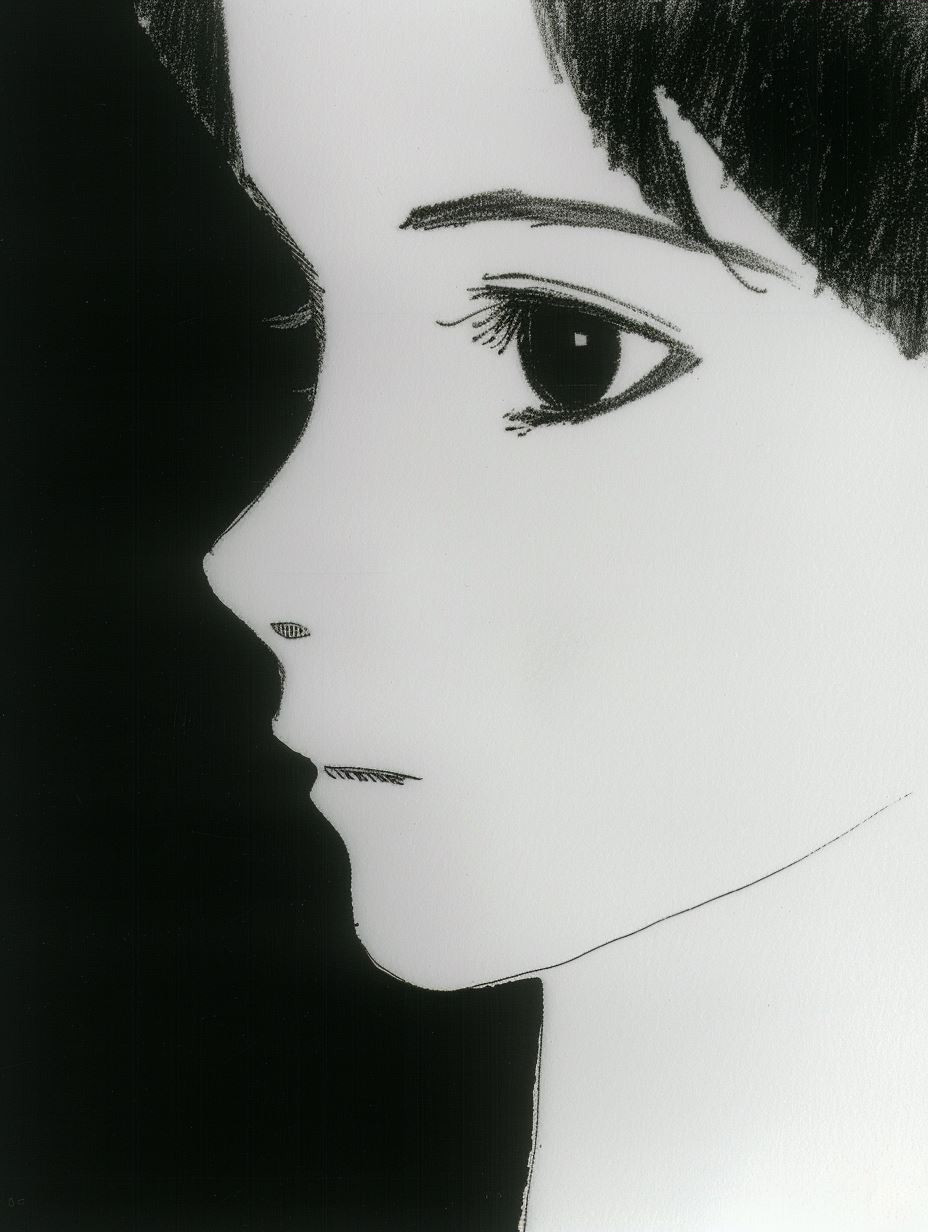 Minimalist Anime Portrait Study - Image 4
