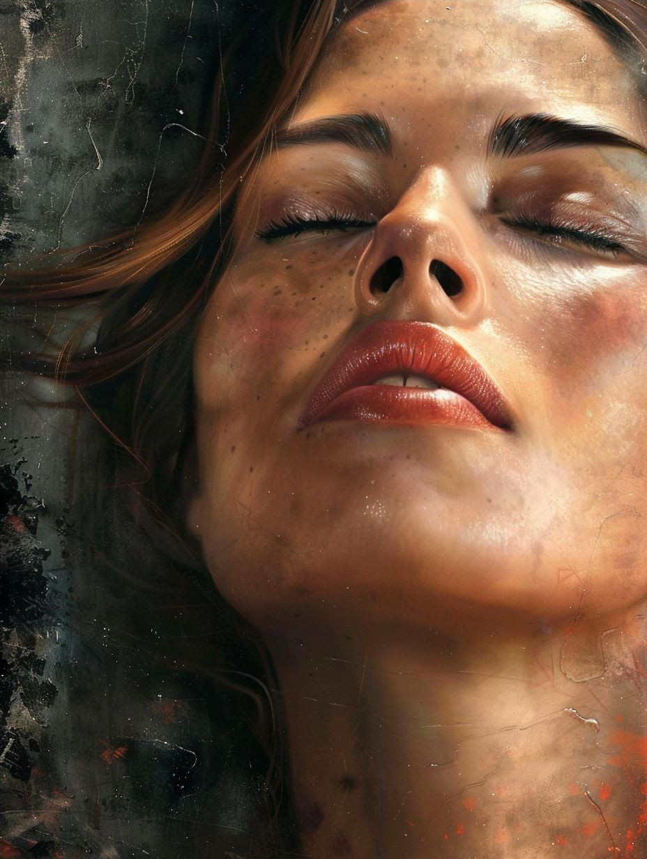 Ethereal Gaze in Shadowed Mist - Image 4