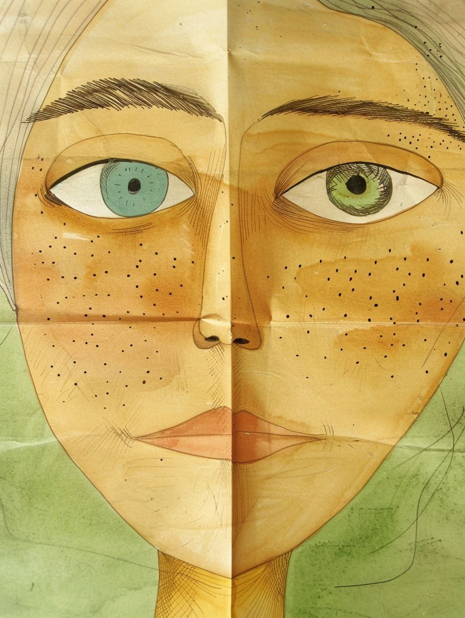 Fragmented Faces of Ethereal Calm - Image 1
