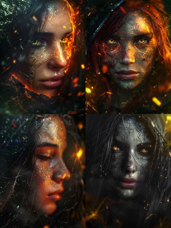 Molten Core Ethereal Portrait