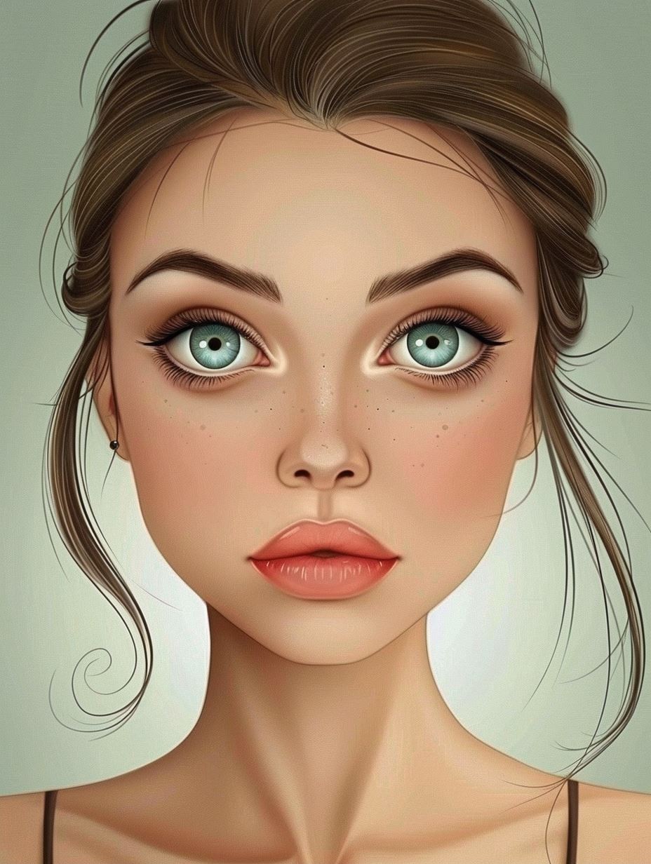 Ethereal Freckled Gaze - Image 2