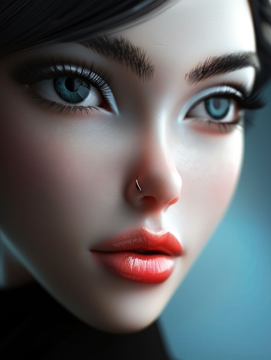 Ethereal Beauty: A Study in Digital Portraits - Image 3