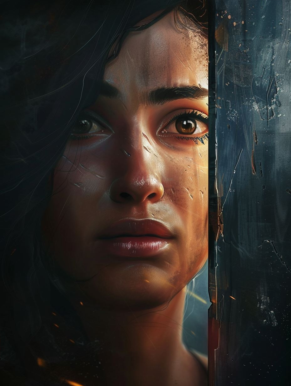 Melancholy Gaze in Cinematic Light - Image 4