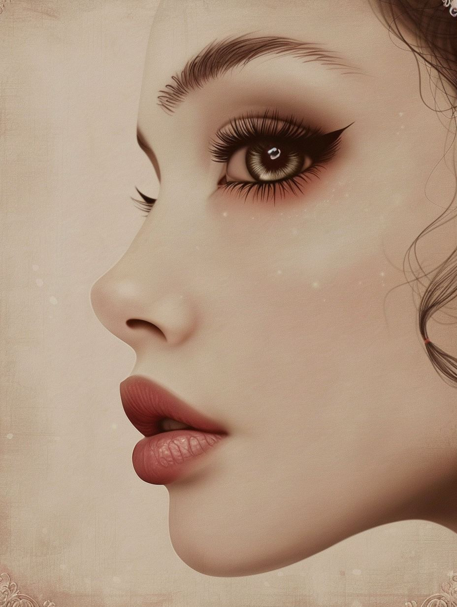 Vintage Elegance: Four Ethereal Portraits - Image 1
