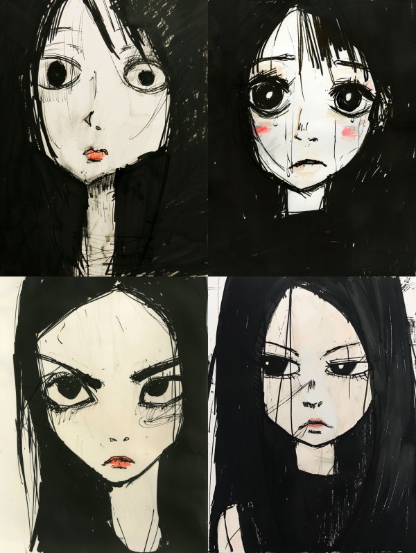Haunting Monochrome Gothic Portraits