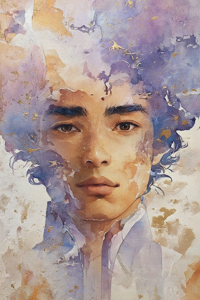 Celestial Watercolor Soul - Image 1