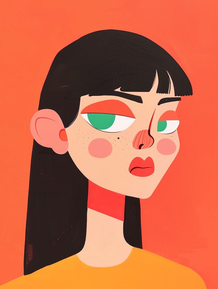 Modernist Pop Art Portrait