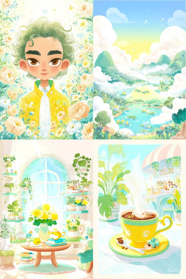 Sun-Drenched Serenity in Yellow