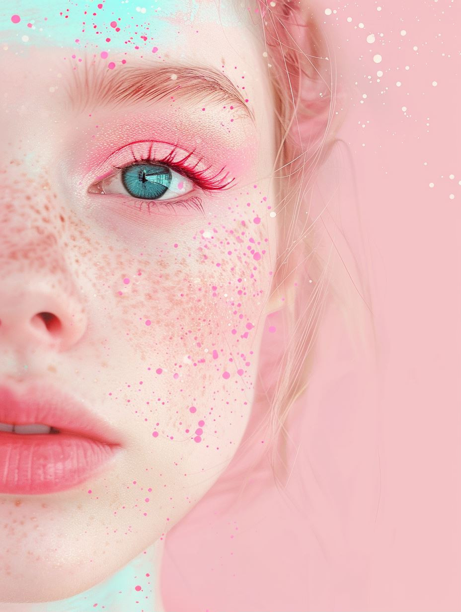 Pastel Dreams: A Surreal Portrait Study - Image 1