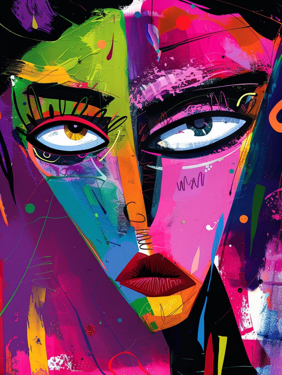 Vibrant Visions of Abstract Femininity - Image 1
