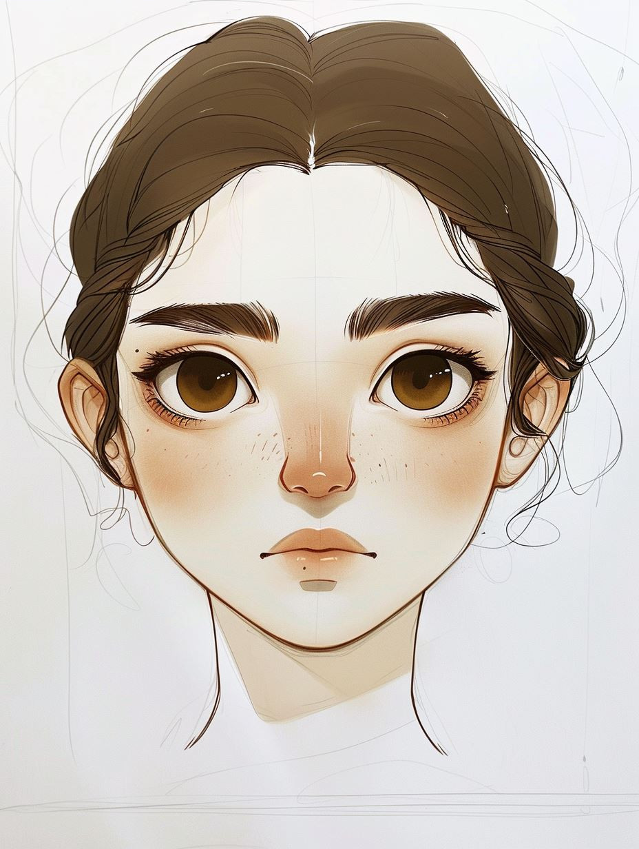 Soft Ethereal Digital Portrait Study - Image 3