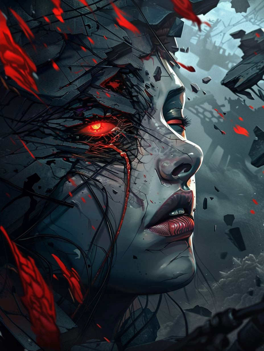 Crimson Gaze Dark Fantasy Portraits - Image 2