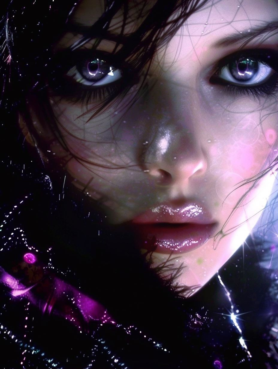 Neon Ethereal Gaze - Image 1