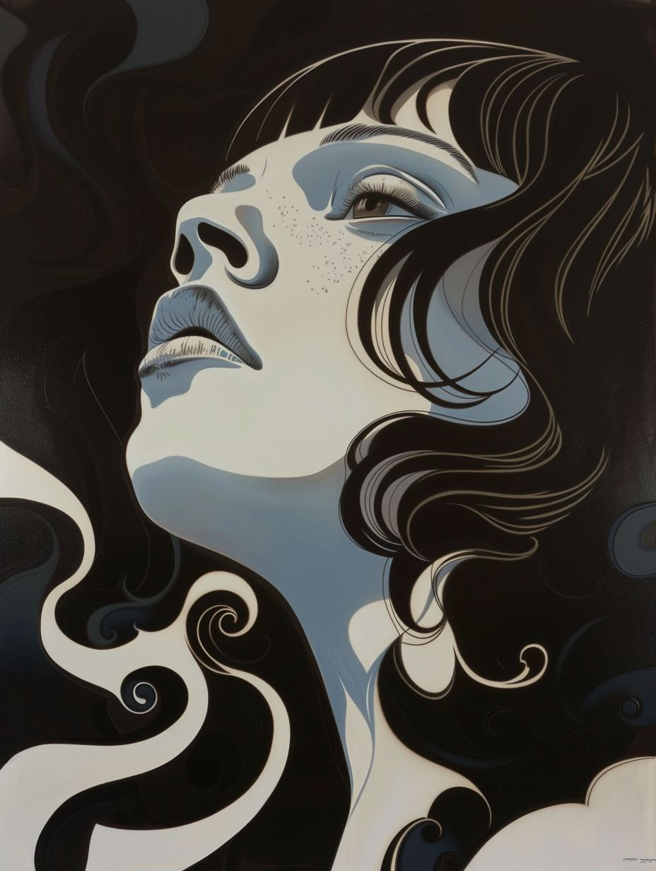 Ethereal Noir Art Nouveau Portraits - Image 3