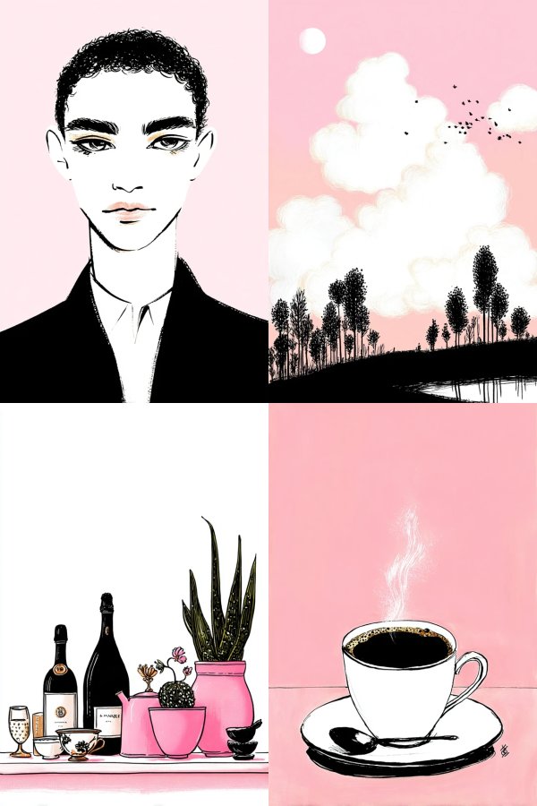 Pink Hues of Modern Solitude