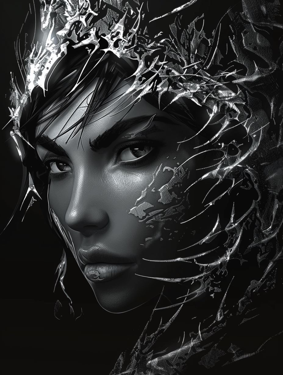 Noir Ethereal Portrait - Image 3