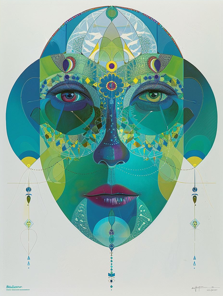 Ethereal Geometric Soul Portraits - Image 4
